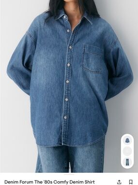 Denim Forum Button-Up Shirt